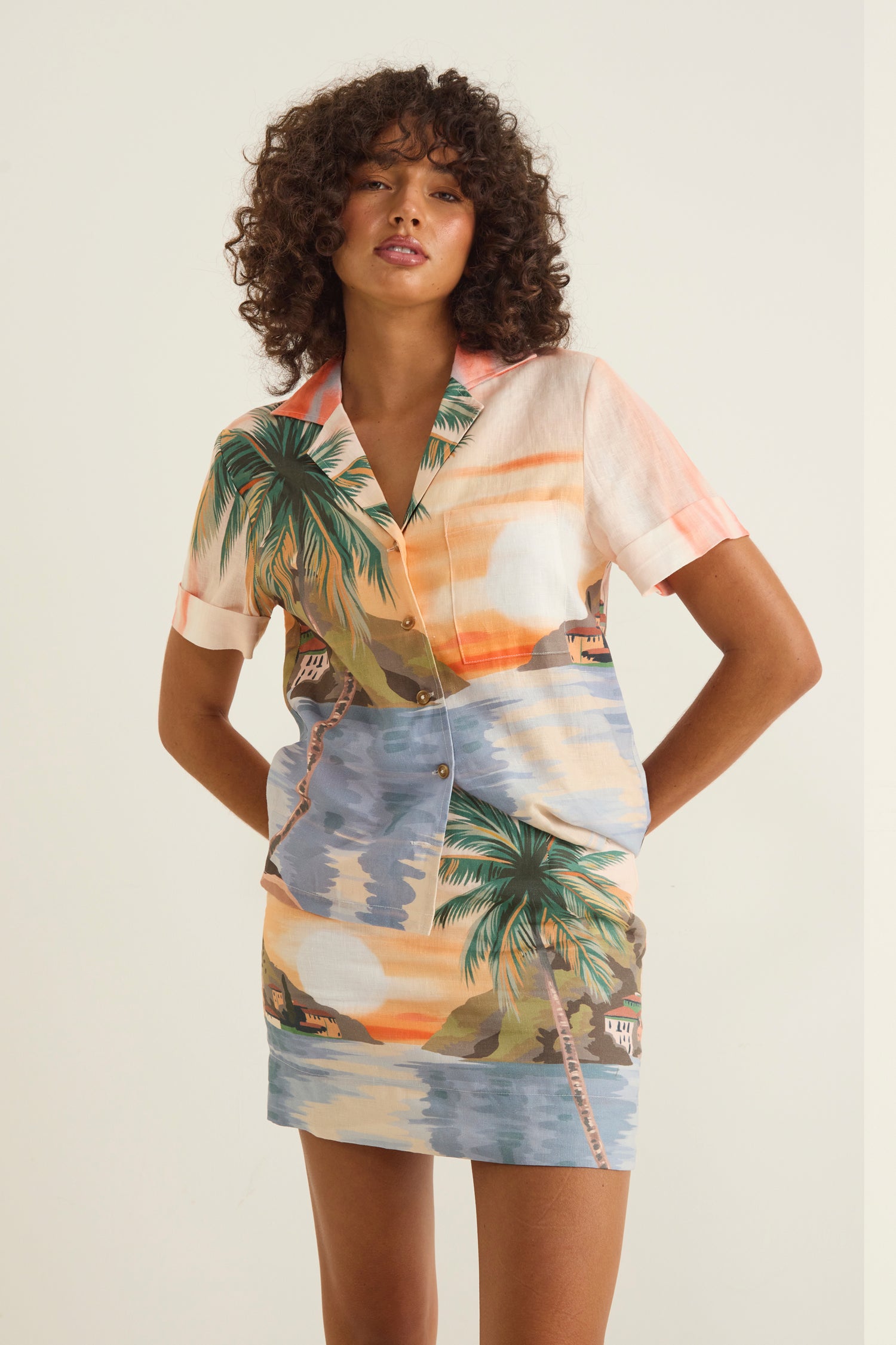 COOL TROPIC MINI SKIRT