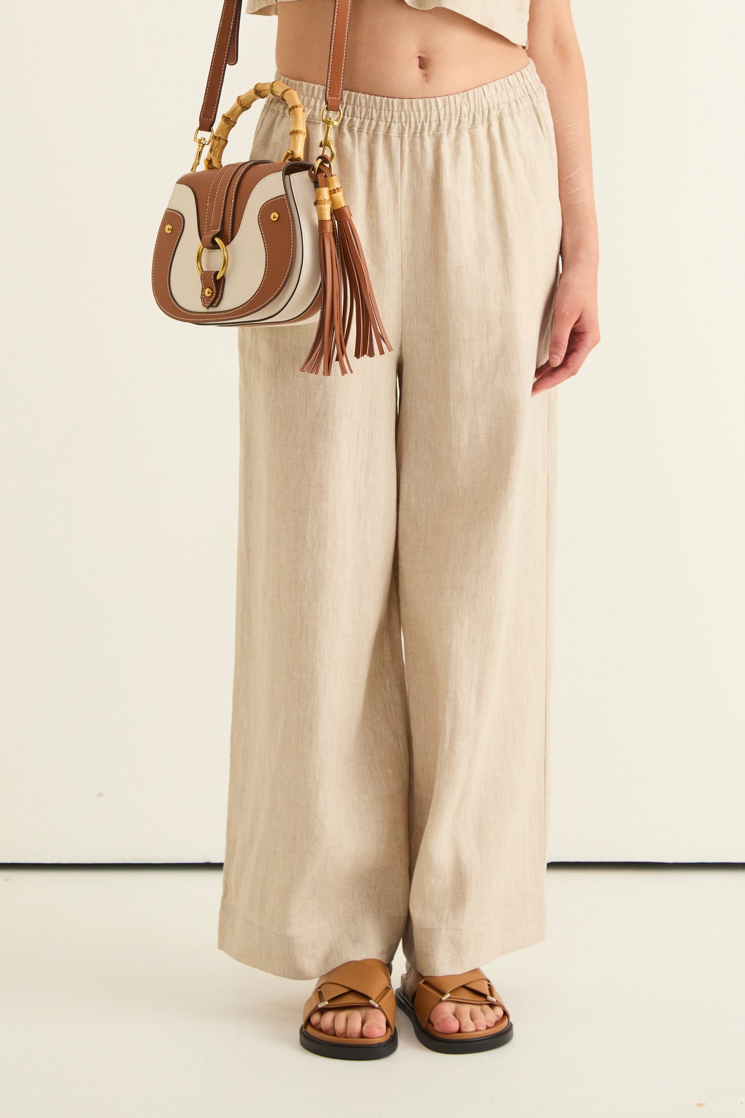 ELEMENTS LINEN WIDE LEG PANT