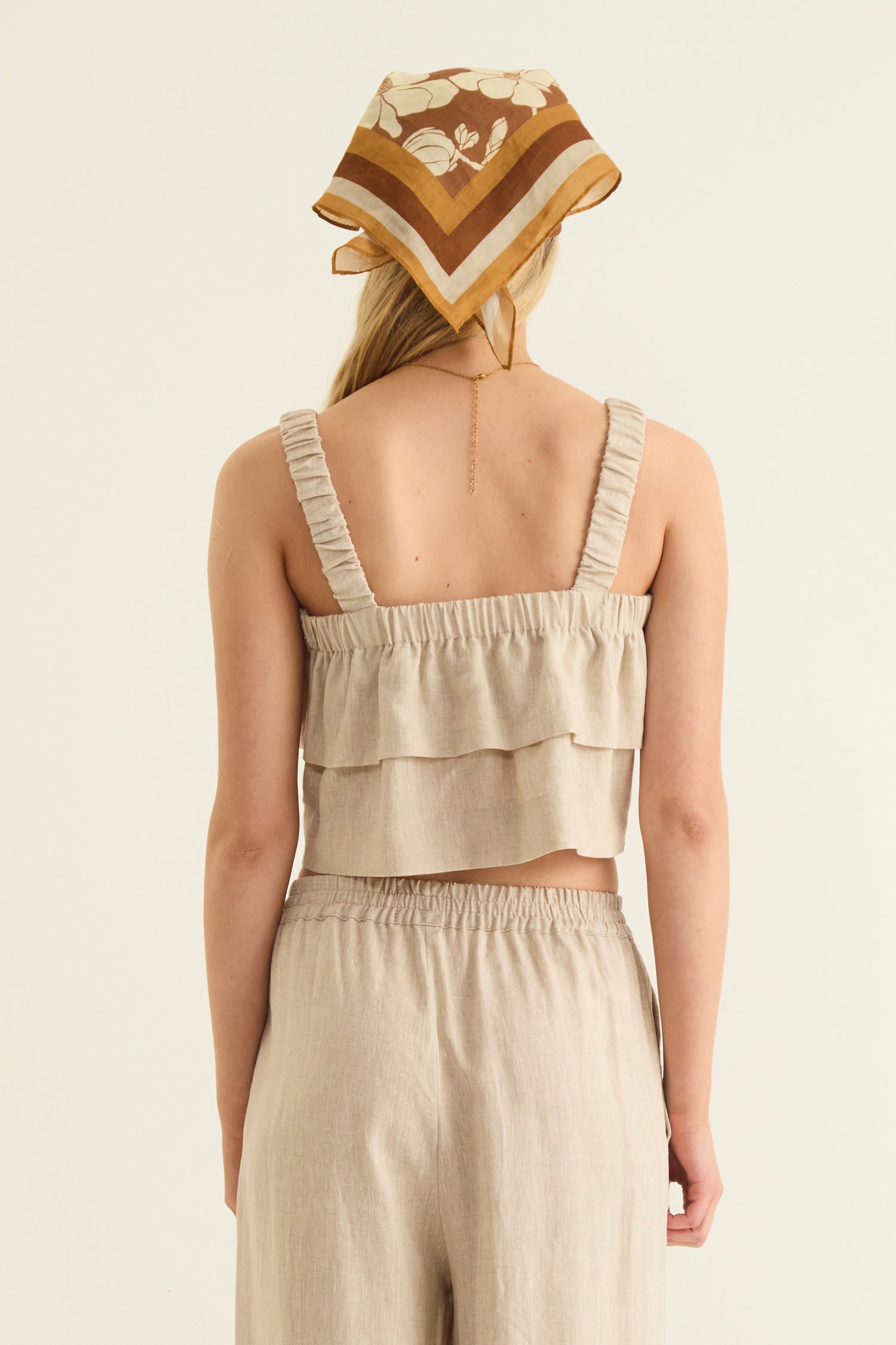 ELEMENTS LINEN FRILL TOP