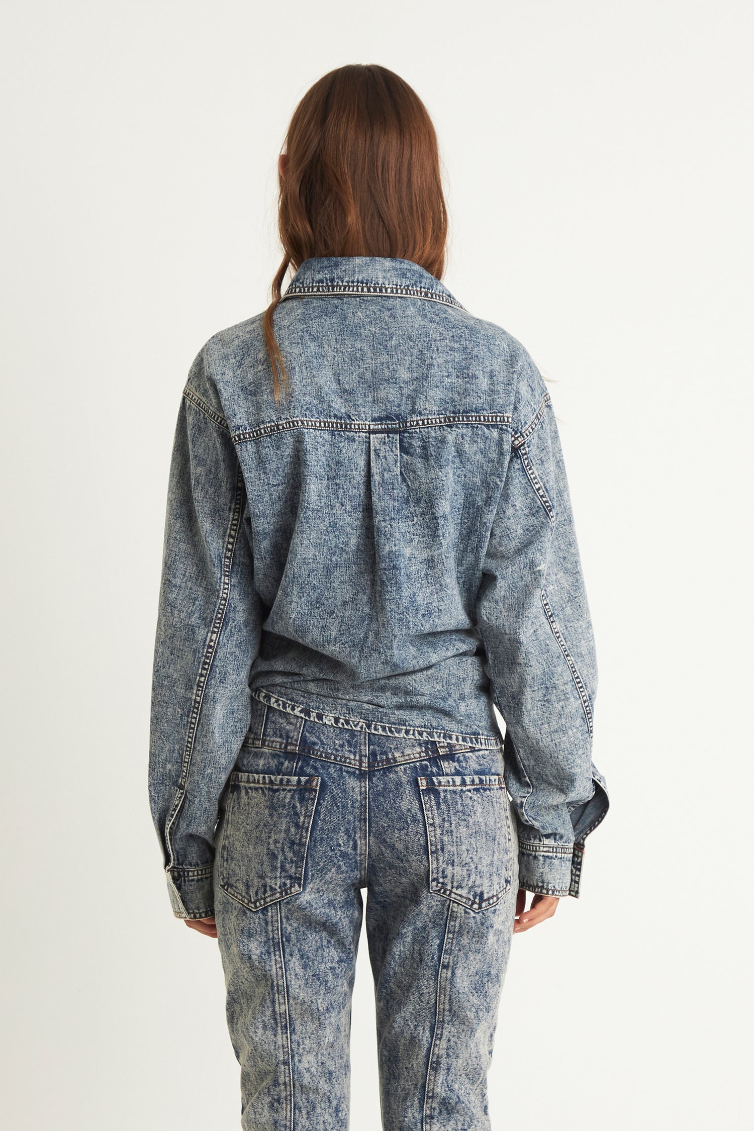 ALORA DENIM SHIRT (LIGHT BLUE)