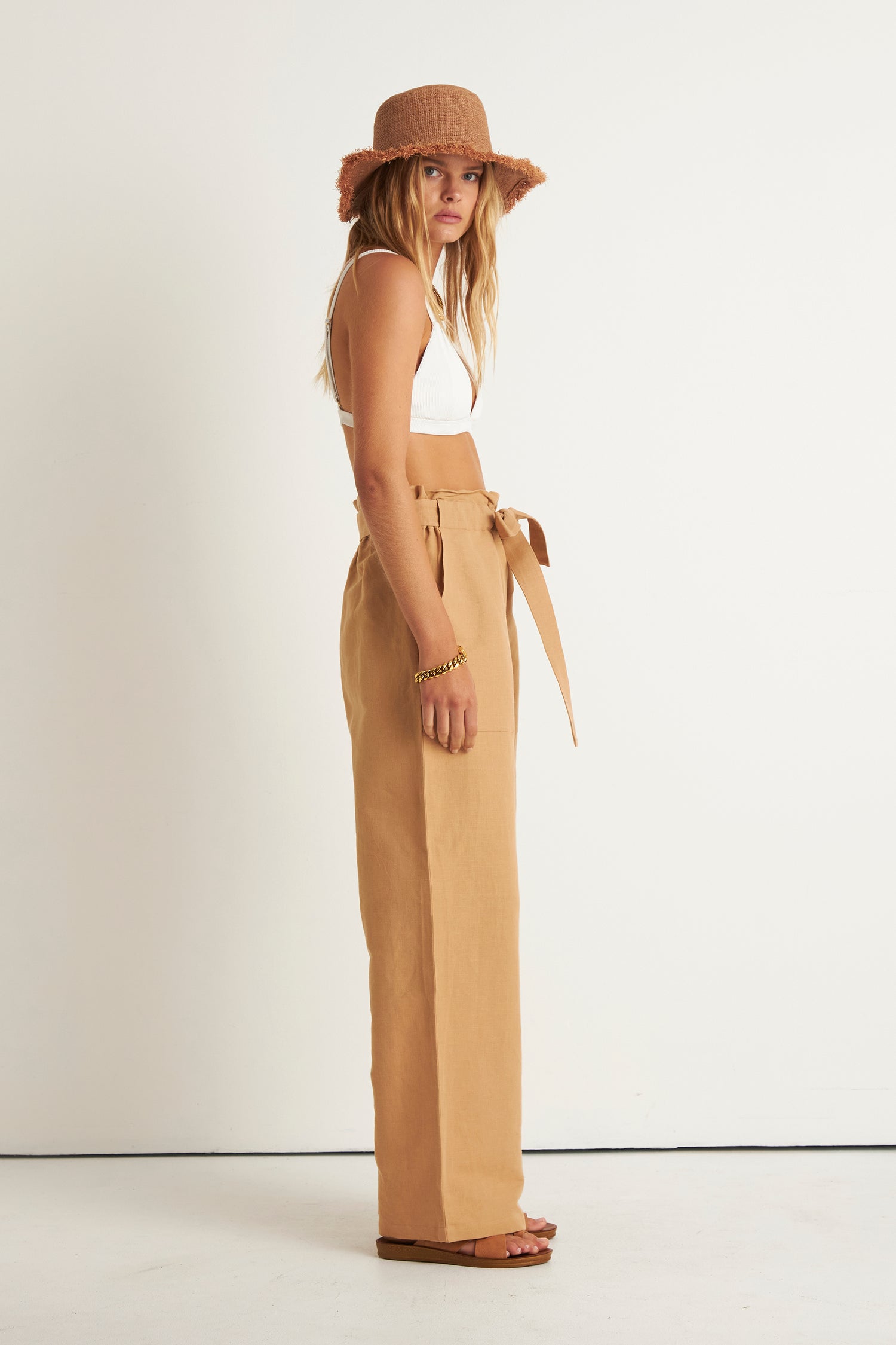 ISLAND PAPER BAG PANT (TAN)