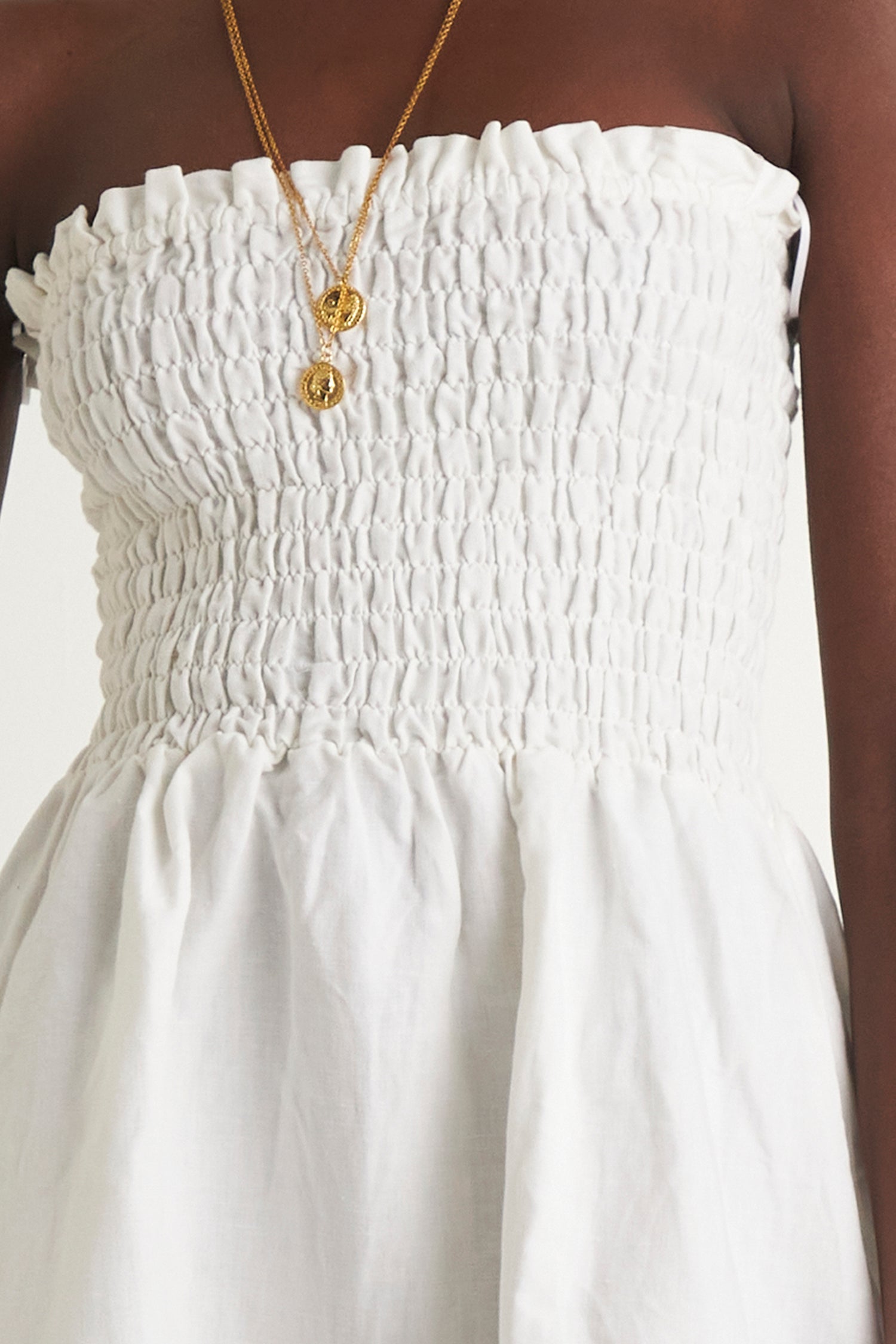 GRASSLANDS BODICE DRESS (WHITE)