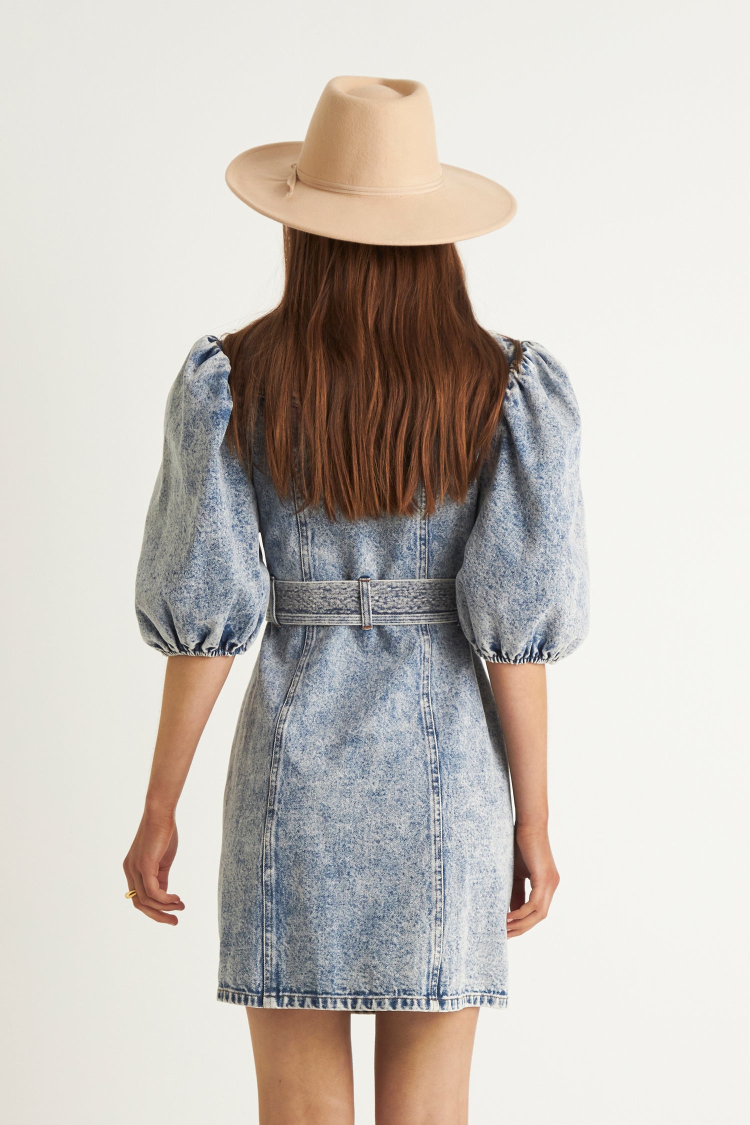 ALORA DENIM DRESS (LIGHT BLUE)