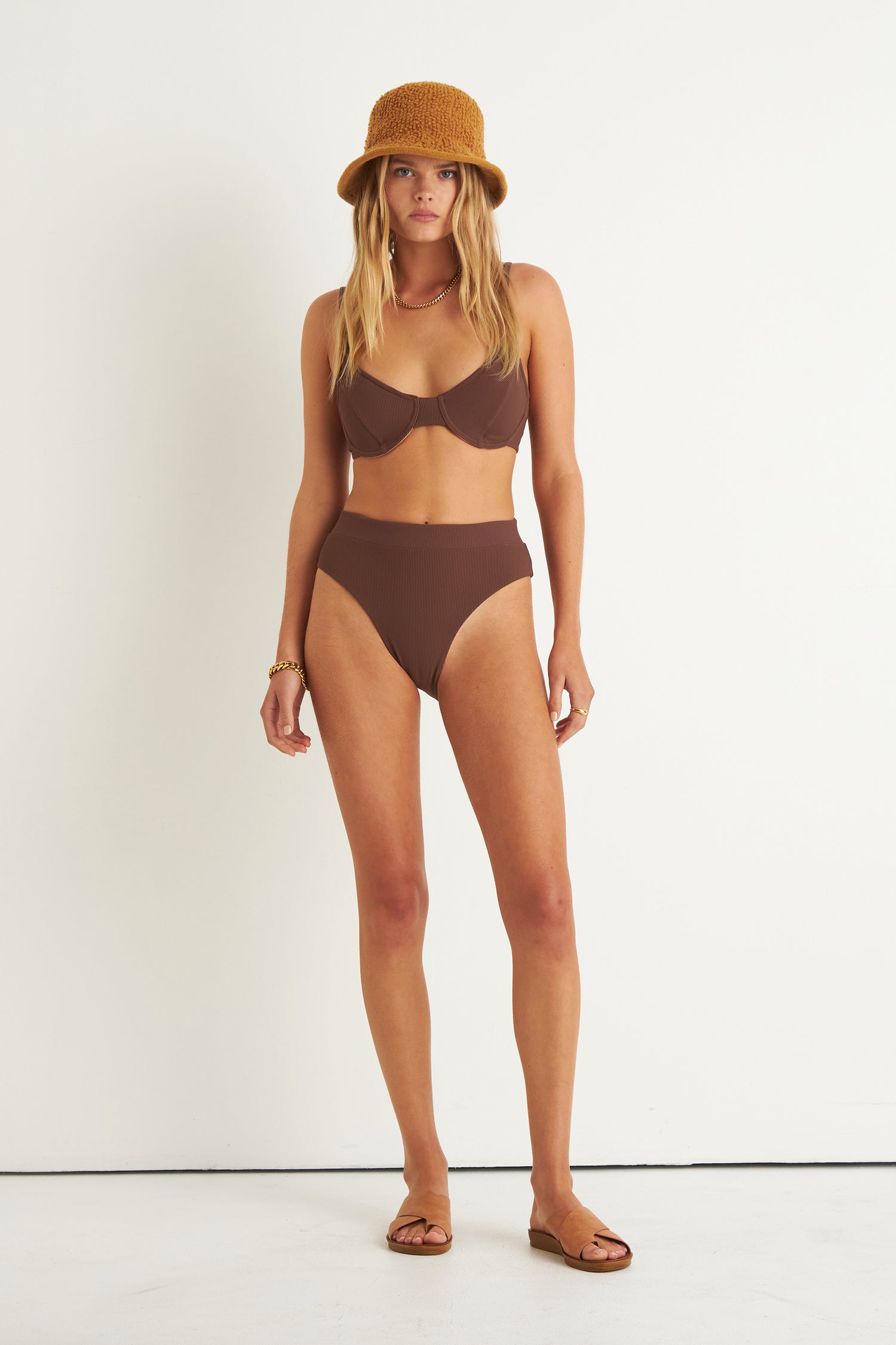 ISABELLA BIKINI TOP (CHOCOLATE)