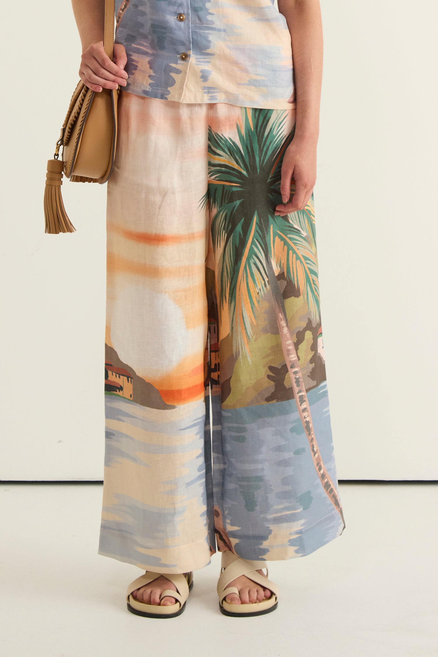 COOL TROPICS WIDE LEG PANT