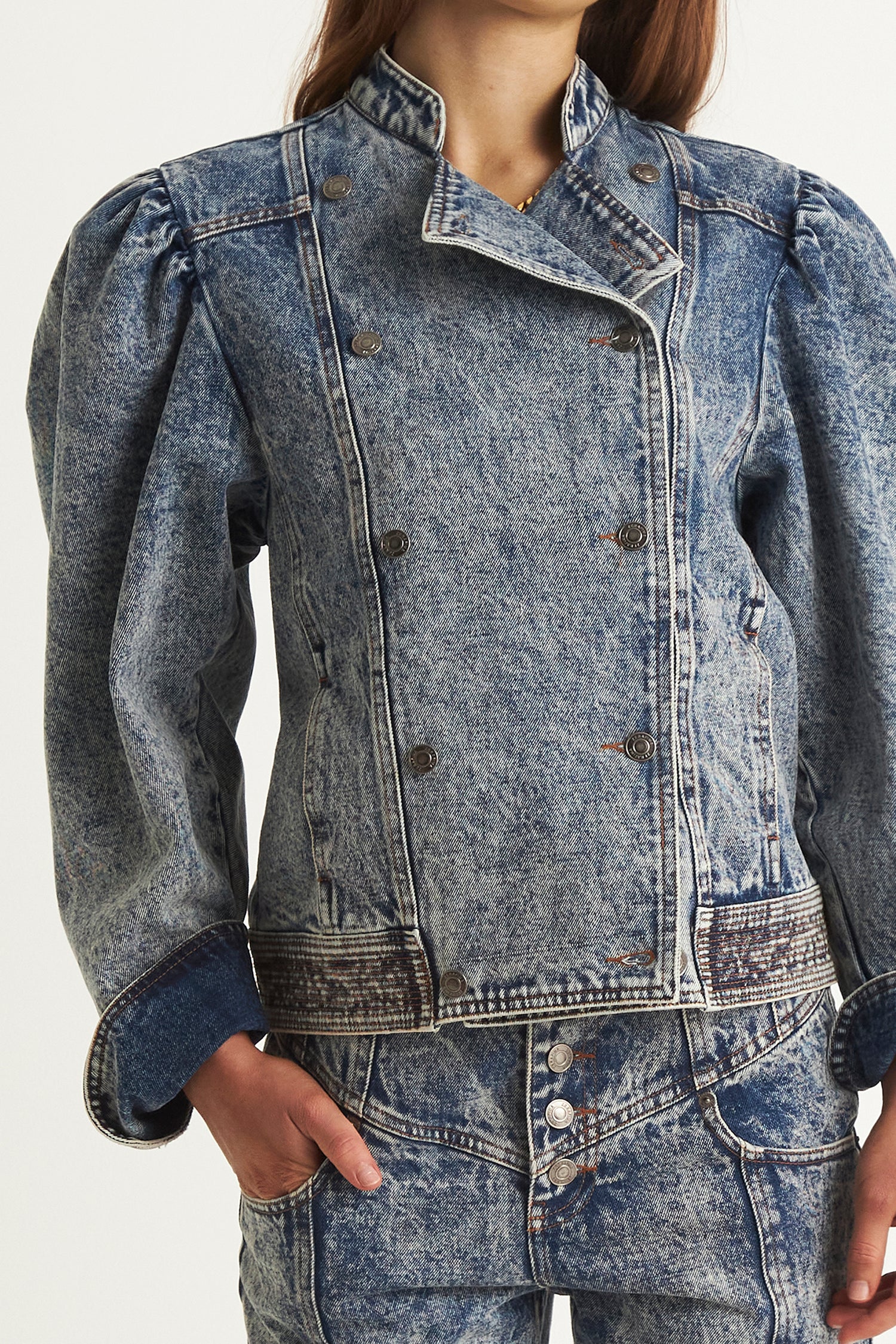 ALORA DENIM JACKET  (Blue)