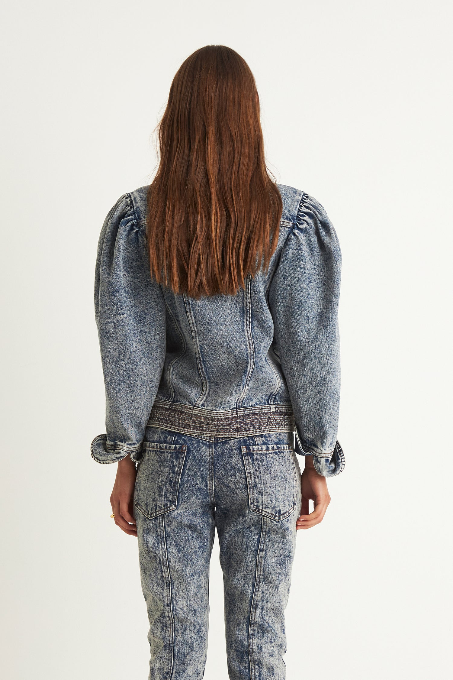 ALORA DENIM JACKET  (Blue)