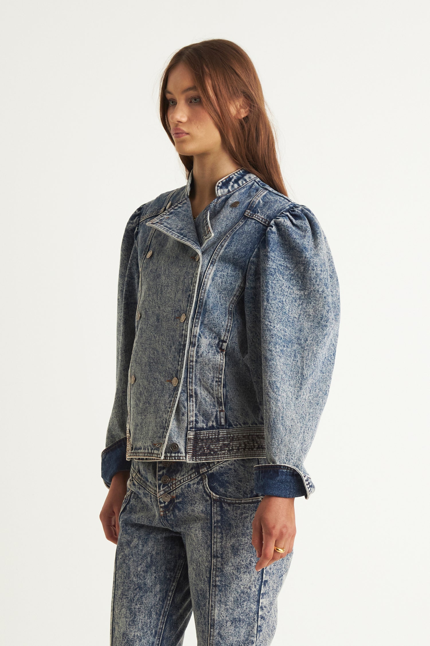 ALORA DENIM JACKET  (Blue)