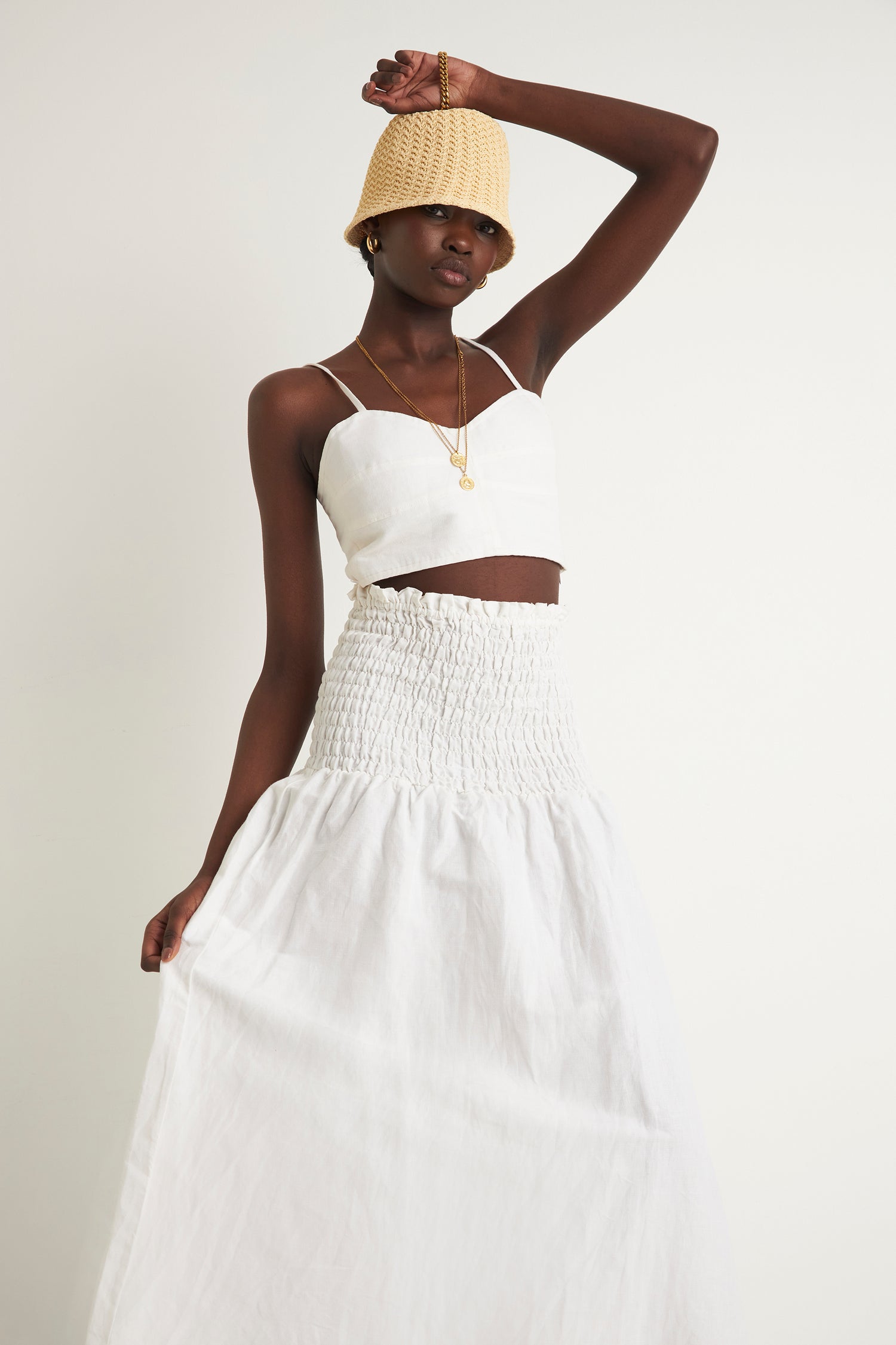 ISLAND BODICE CROP (WHITE)