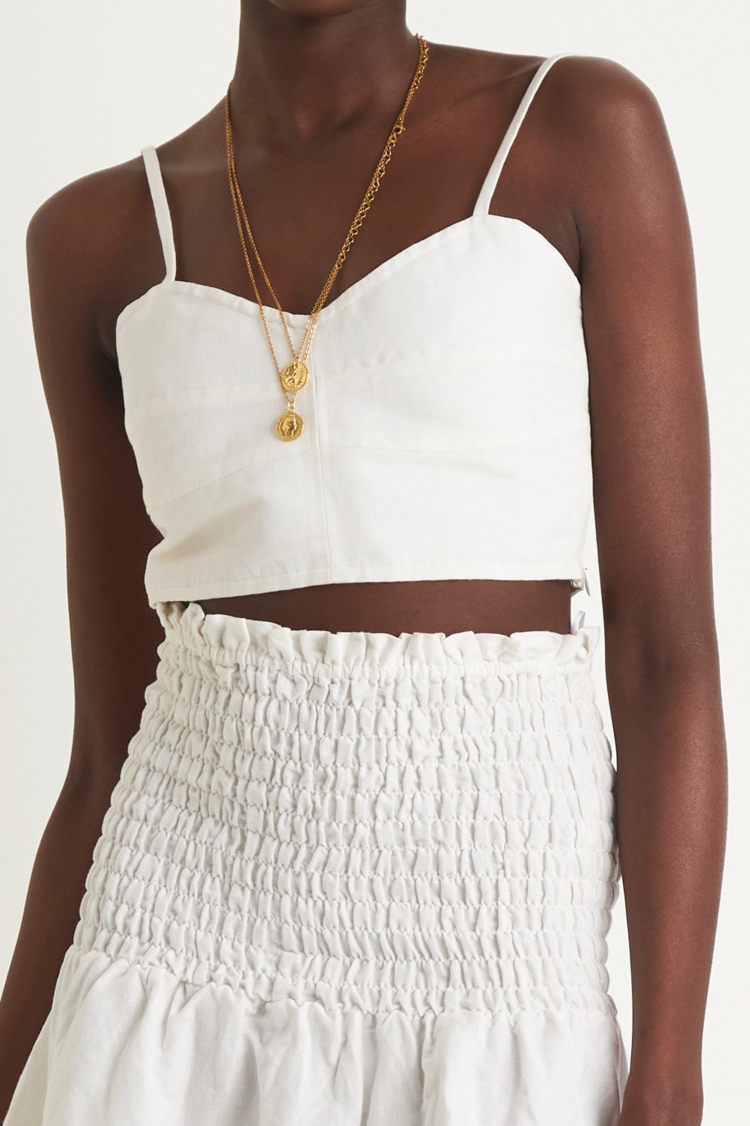 ISLAND BODICE CROP (WHITE)