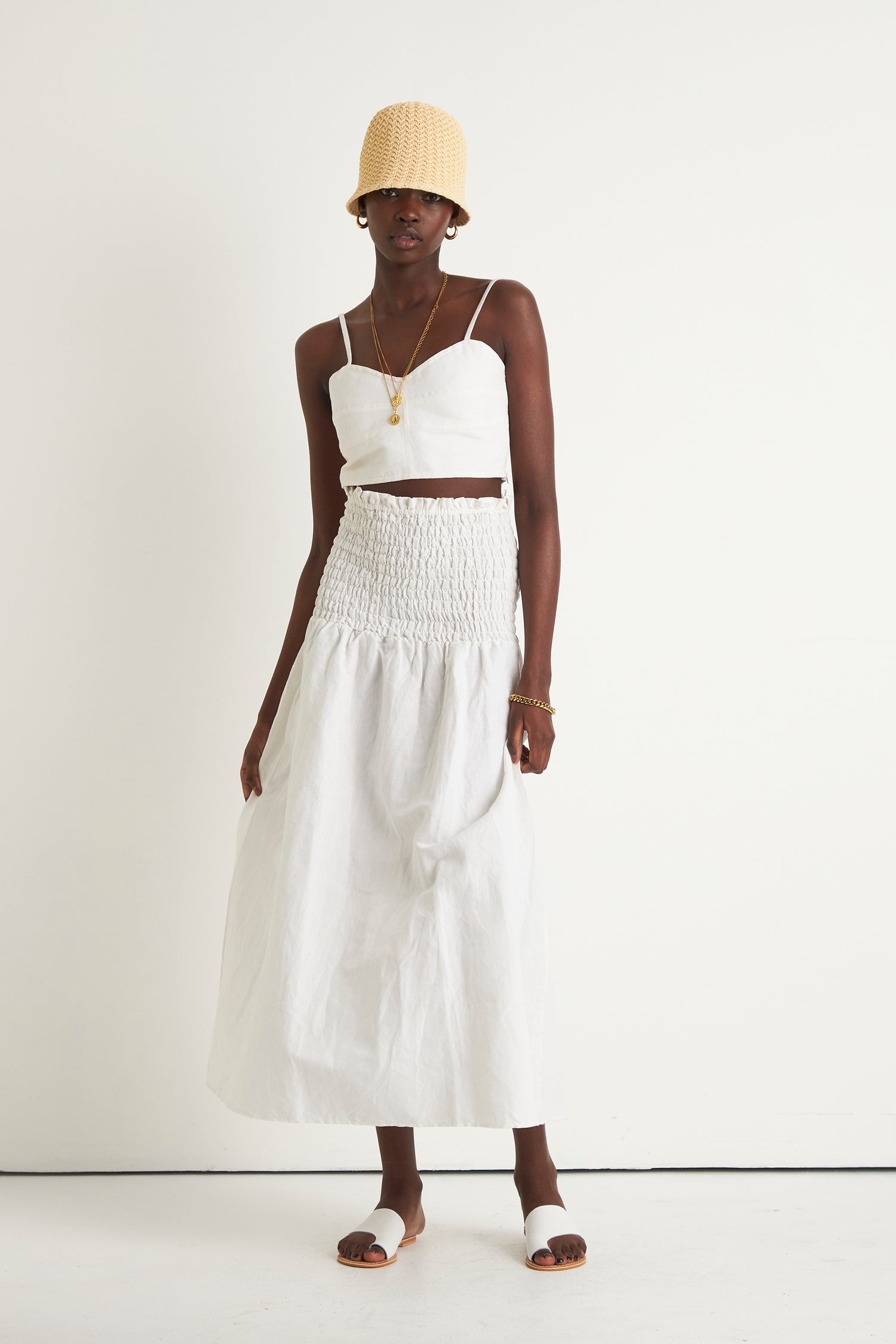 ISLAND BODICE CROP (WHITE)