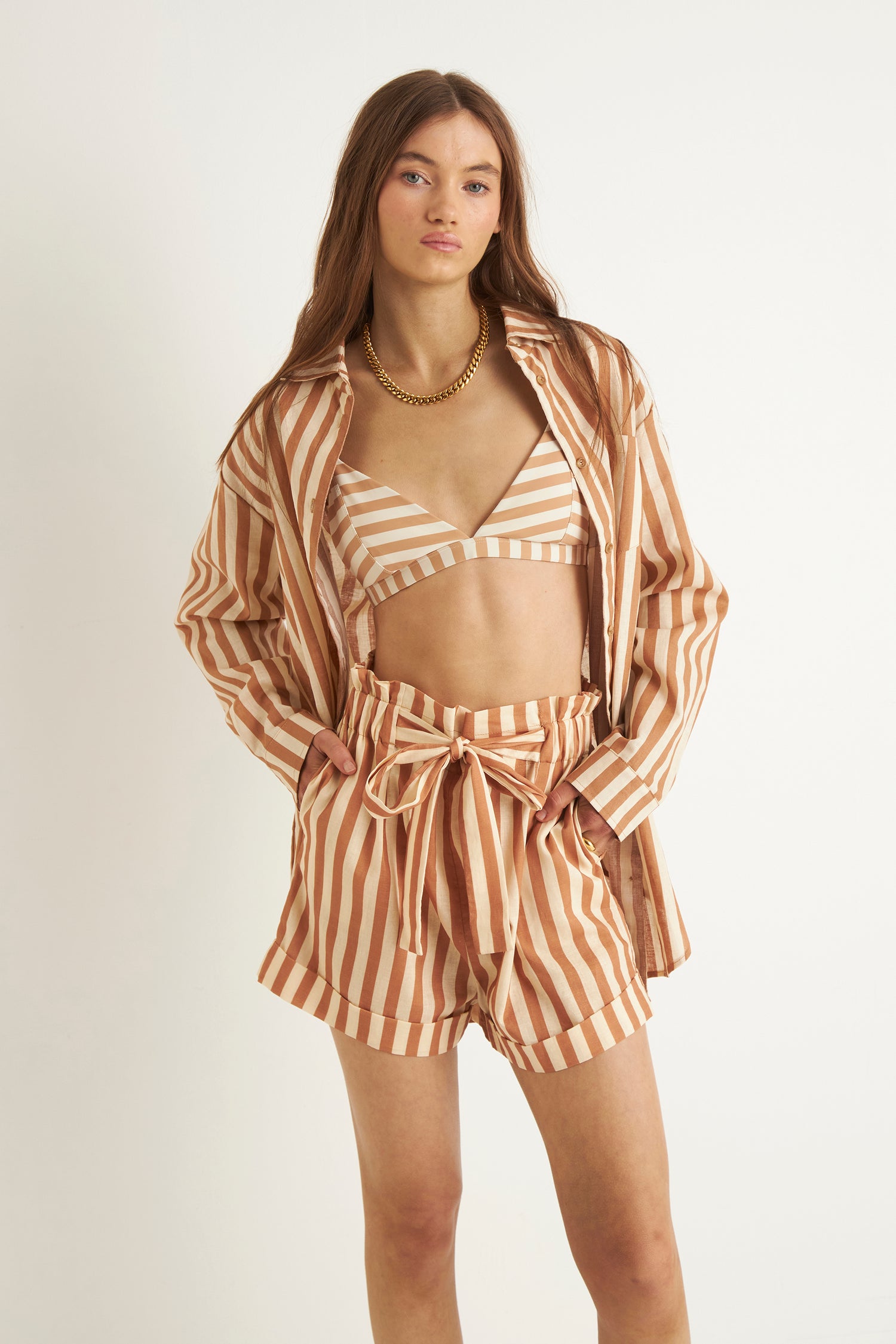 MAPLE LONG SLEEVE SHIRT (TAN)