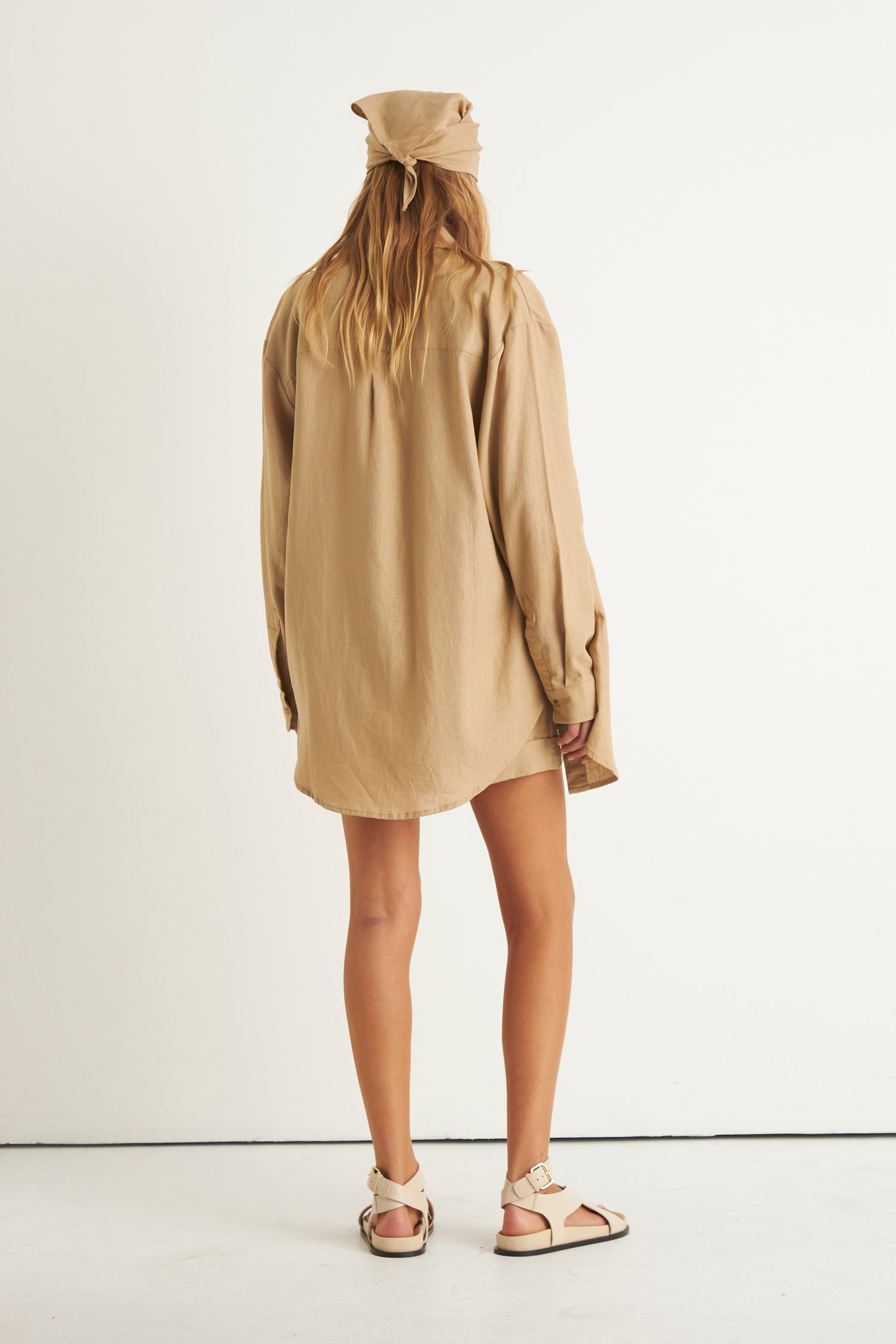 HAZEL LONG SLEEVE SHIRT (TAUPE)