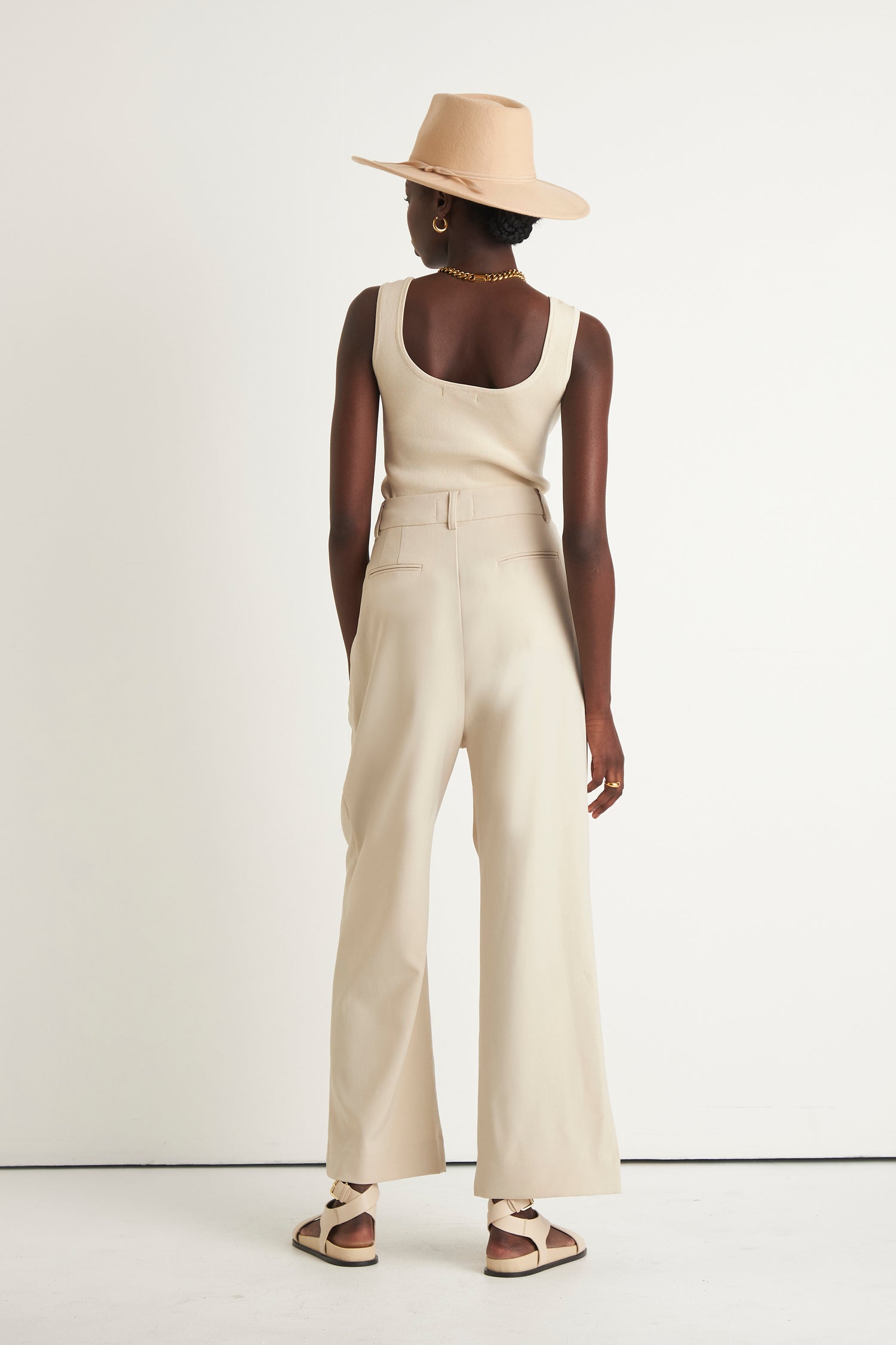 DUSK WIDE LEG PANT (CREME)